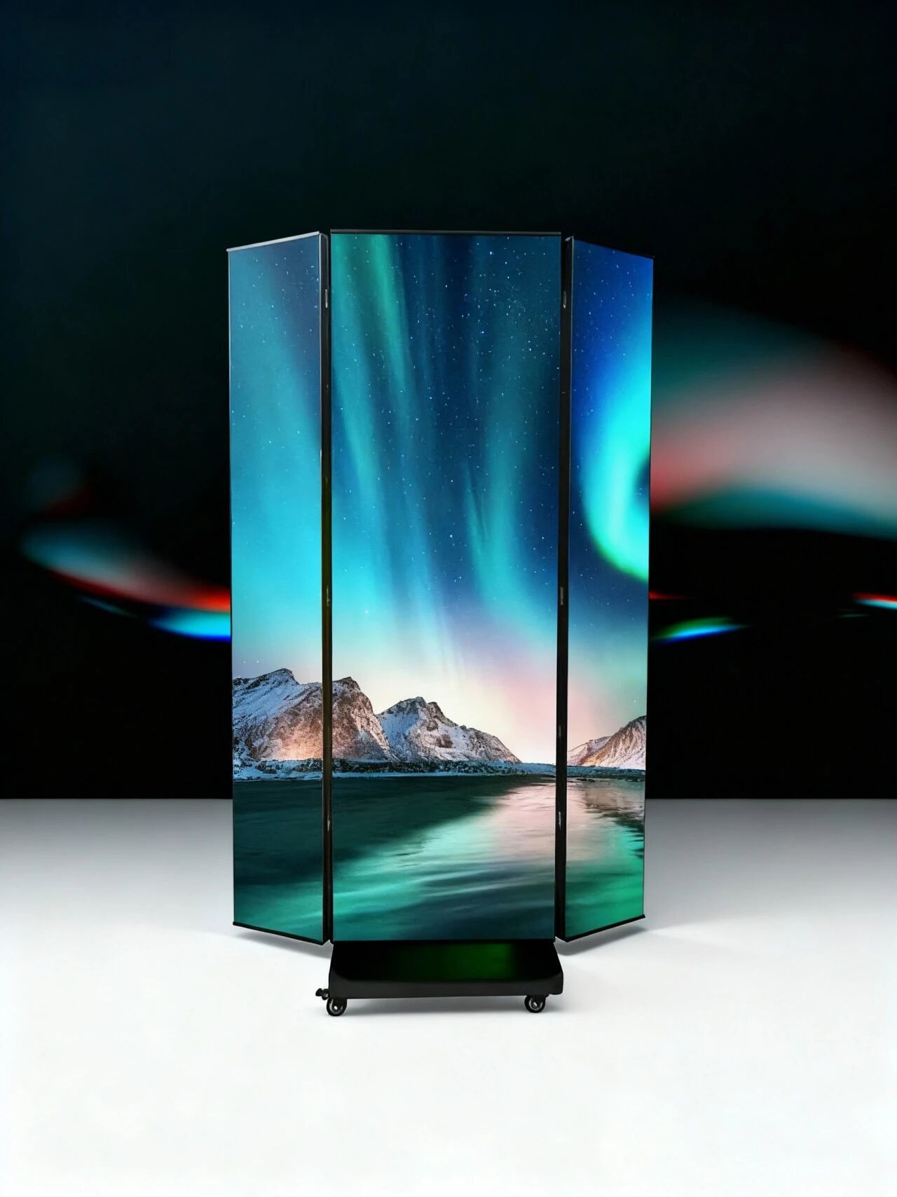 High Definition LED Advertising Machine Multi Angle Tri Fold LED Display