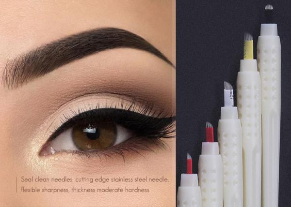 Disposable Microblading Eyebrow Pen for Trainning , Semi Permanent Makeup Eyebrow Tattoo Pen