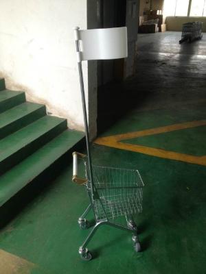 Steel Children kids Play Shopping Cart  with logo and flag logo pole