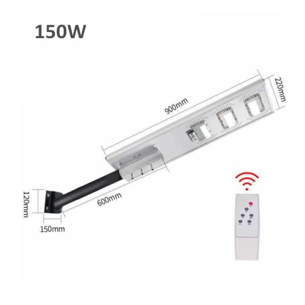 Economia de energia toda em uma manutenção fácil solar da luz de rua 50W do diodo emissor de luz 100W 150W
