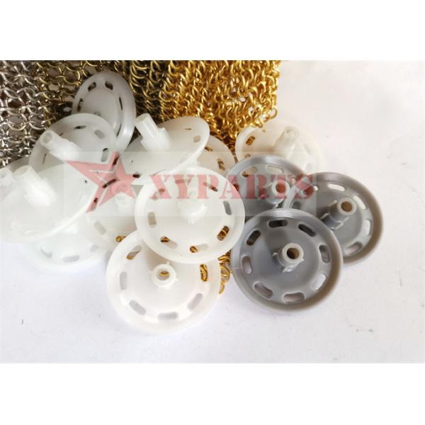 Lavadoras de aislamiento de plástico de color gris de 35 mm con clavos metálicos de accionamiento