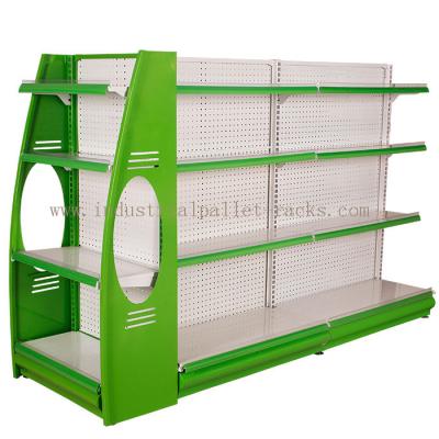 Stores Supermarket Shelves Commercial Storage Rack Green / Grey / Orange / Pink / Blue
