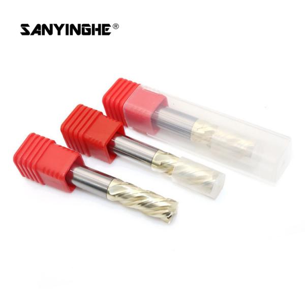 HRC63 4 Flute Solid Tungsten Carbide Square End Mill CNC Milling Machining