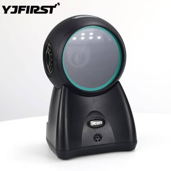 Handsfree Barcode Scanner USB Wired 1D 2D Continuous Scan Bar Code Reader for POS Store Supermarket