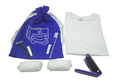 Simple Pack Airline Travel Kits , Travel Amenities Kit With White Nightclothes