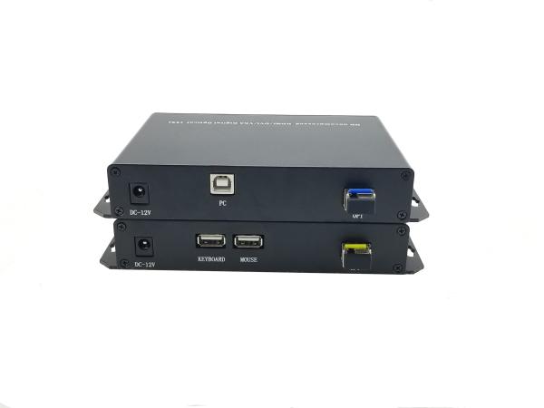 video  fiber optic converter, VGA+Audio+RS232 over fiber,20km