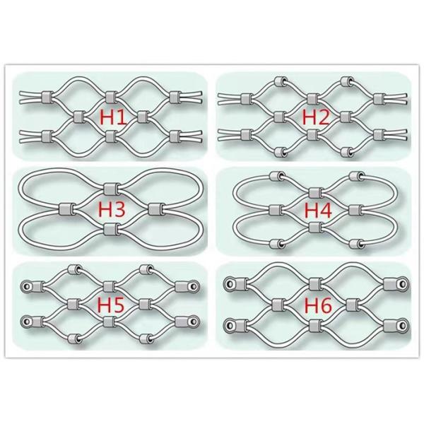 Stainless Steel Wire Rope Netting X-Tend Mesh 1M Width For Industrial