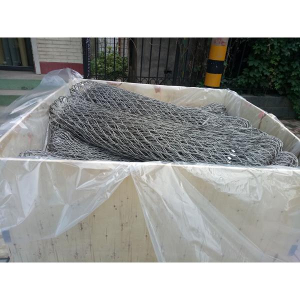 Custom Zoo Enclosure Mesh Knotted 316L 304L Bird Cage Wire Mesh Flexible