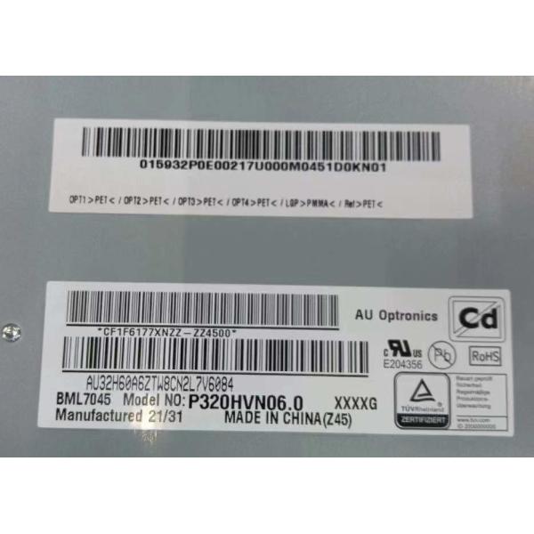 AUO 32INCH Digital Signage LCD Panel with 1920*1080Pixels Resolution 4000:1 Contrast Ratio and 30K Hours Working Life