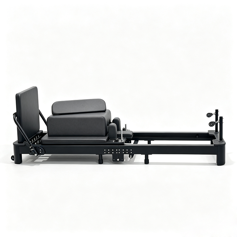 Studio Commercial Aluminum Pilates Reformer Machine Space Saving Lightweight