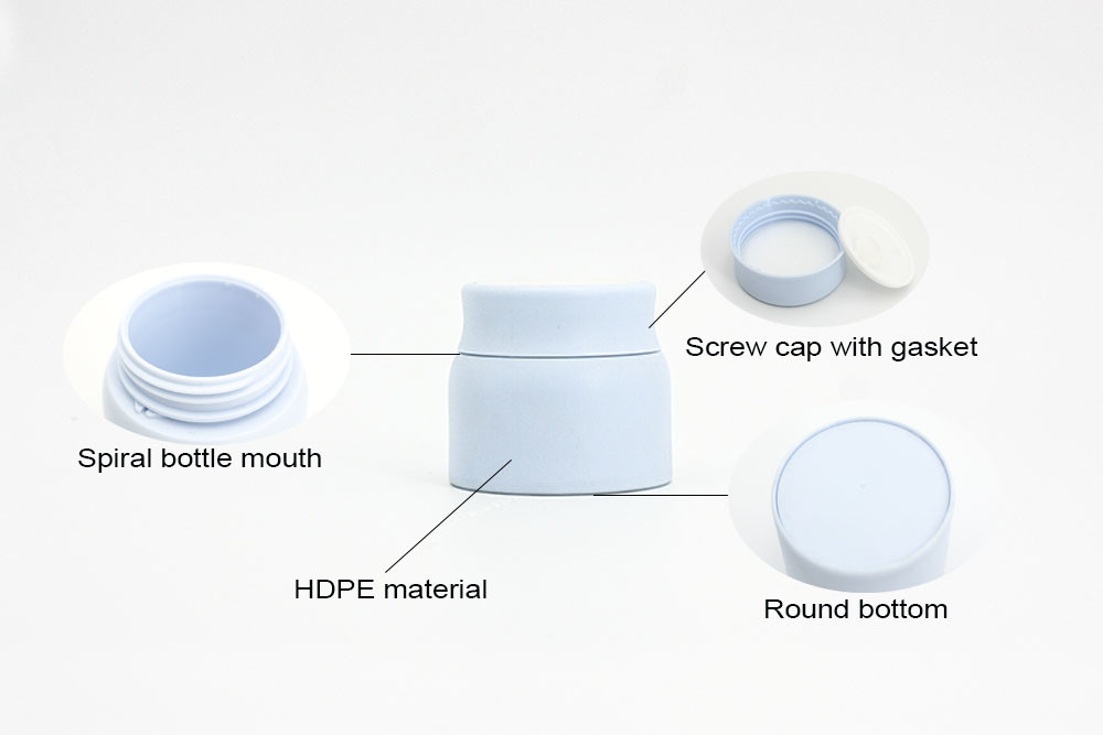 Опарникы сливк стороны HDPE пластиковые Blue10g 50ml пустые