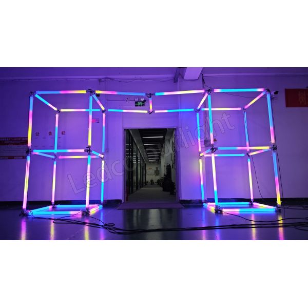 IP65 LED Pixel Cube DMX 3D Tube LED Tunnel Tube Light RGB Stage Lighting