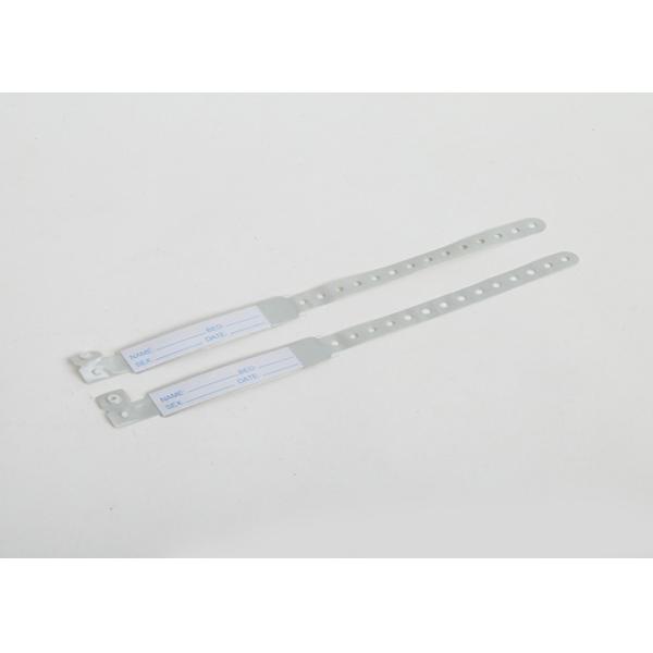 Браслета идентификации EN 13795 цвет голубое ISO13485 PVC терпеливого материальный