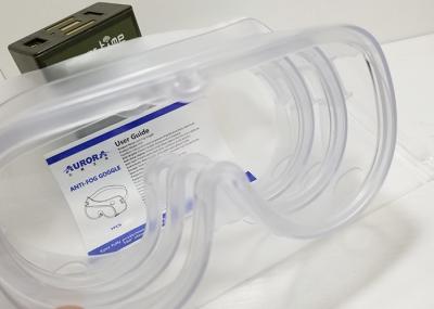 Vidros de segurança protetores UV dos óculos de proteção de segurança da prova da poeira para o laboratório de química
