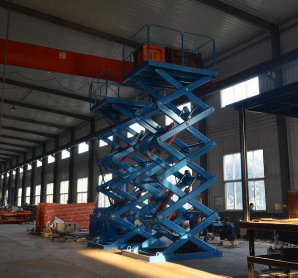 Stable And Safe Stationary Hydraulic Scissor Lift For Cargo Transportation