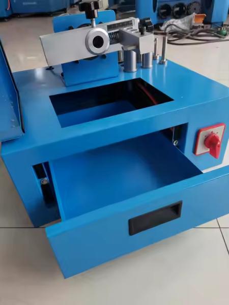 Portable And Lightweight 12V Car Loading Electric 2 Inch Blue Color Hose Skiving Machine 530mmX480mmX500mm 35kg For Hose Skiving Machine / Hose Peeling Machine