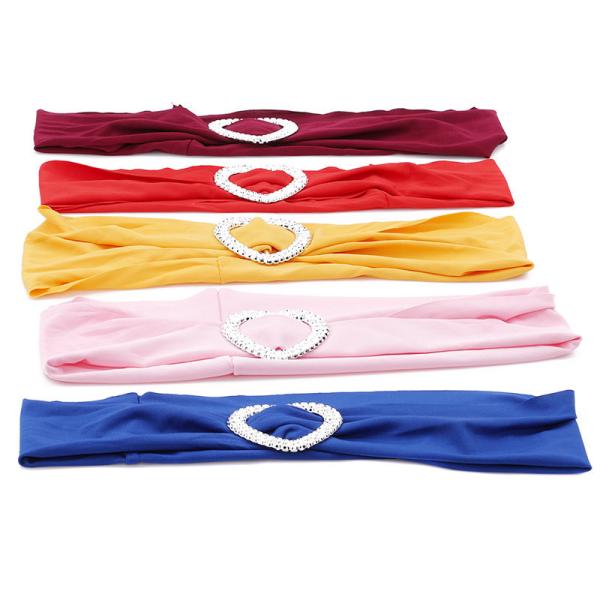 Coloured Spandex Sash  Universal Lycra Chair Sash For Wedding party  Decoration Lycra Band Bow Tie Band
