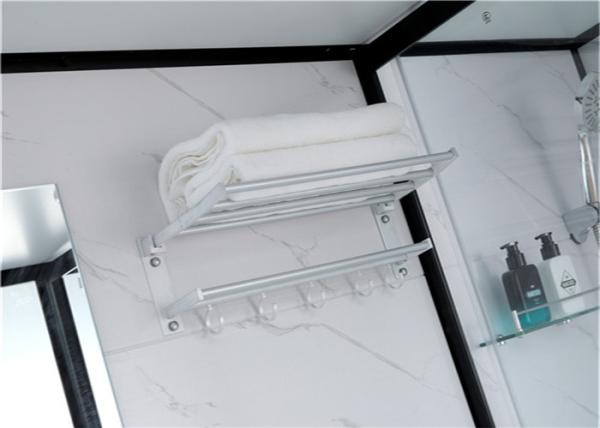Shower Cabins White  Acrylic ABS Tray 1900*1200*2150mm  black  aluminium  side open