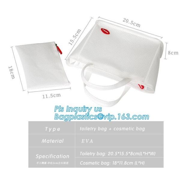 cosmetic PVC mesh bag, vinyl pvc zipper blanket bags/small mesh zipper bags/zipper bag, Mesh Makeup Brush Organizer Trav