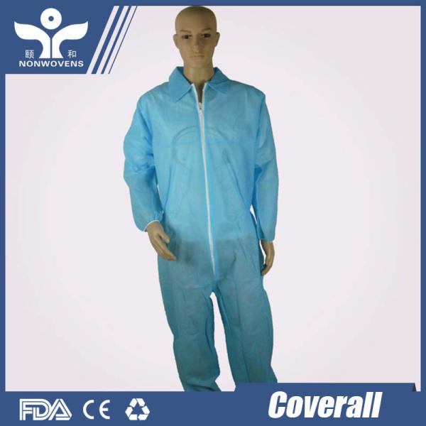 YIHE Breathable Disposable Coveralls , SMS Protective Work Suits Long Sleeve