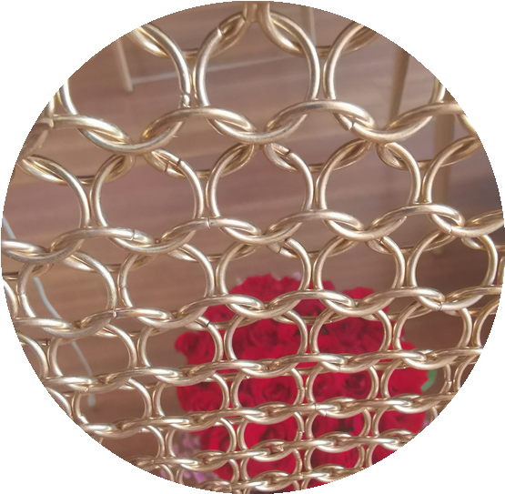 Занавес кольца металла Chainmail 7mm для раздела офиса