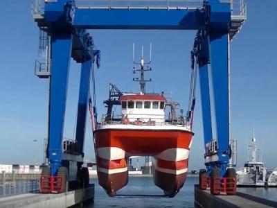 doca/porto de Crane Color Customized Used In da grua do barco 200t