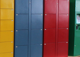 Smart Public Rental Airport Left Luggage Lockers ,  Card / Cash Payment System Market Metal Lockers