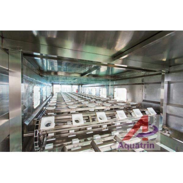 7.5kw PLC 5 Gallon Water Filling Machine PET Bottle Rinsing Nozzles 600BPH