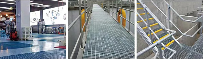Galvanized Serrated Steel Grating Floor For Stair Tread 40×5mm