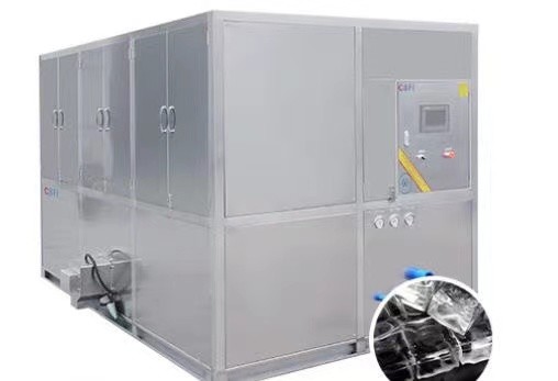 10 toneladas por día Máquina de hielo de cubo de gran capacidad para hoteles Restaurantes Parámetros