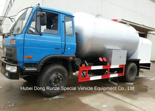Road Bobtail LPG Gas Tanker With Mobile Dispenser , Bobtail Propane Delivery Truck