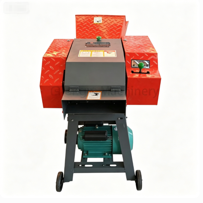 Alloy Steel Electric Chaff Cutter Machine High Efficiency Straw Cutting Machine