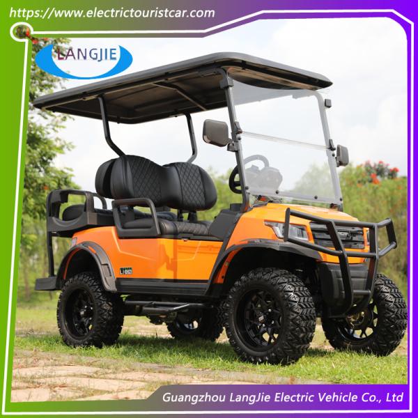 Carrinho de golfe elétrico de 4 rodas 48V AC Motor Opção de cor Carro do clube para campo de golfe do parque