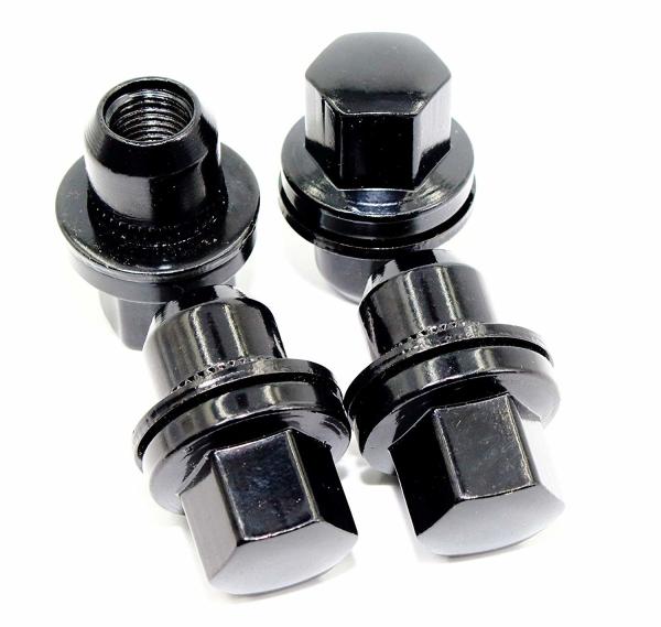 22mm Hex Black Lug Nuts / Car Wheel Nuts For Range Rover HSE Sport