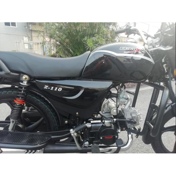 70cc 110cc Low Cc Sport Bikes , 49cc Matte Black Street Bike With Big Footrest Front Bumper