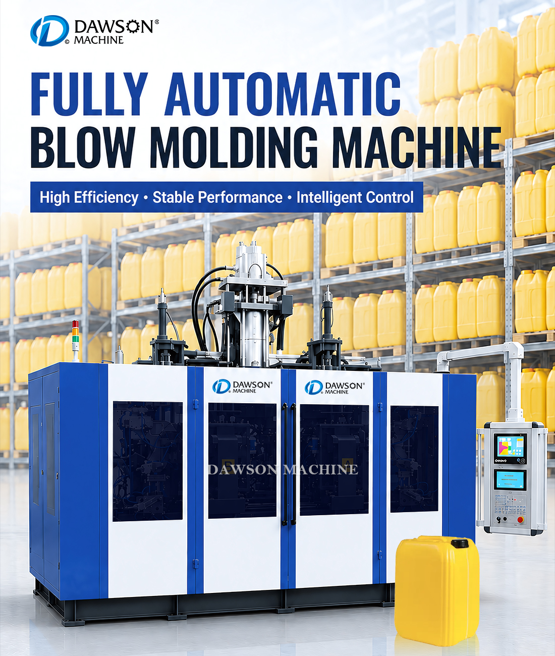 Automatic DSB100II-30L HDPE Plastic Container Blow Molding Machine 30L HDPE Jerry Can Blow Moulding Machine