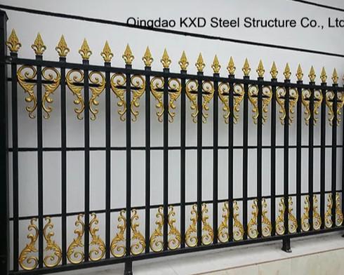 Factory Wholesale Galvanized Square Tube Wrought Iron Fence