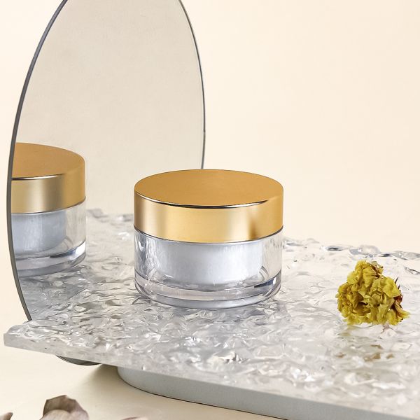 Transparent PET Cosmetic Cream Jar with Screw Cap for Customizable Skincare Packaging