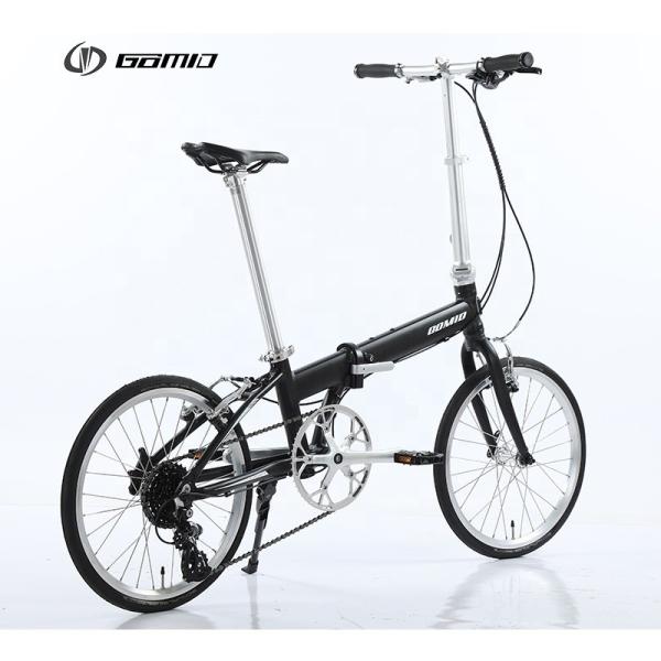 Custom Foldable Bicycle GOMID Aluminium Alloy Folding City Bike with 8 SPEED Gears SHIMANO Cassette and SCHWALBE Tire