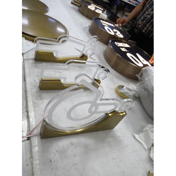 Acrylic / Aluminum Event Directional Signage 12mm For Address