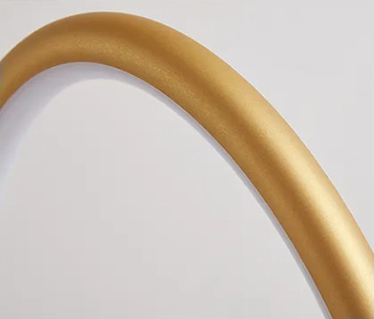 Скандинавская простая золотая краска скраб кольцо люстра современный подвесный свет ODM AC110V