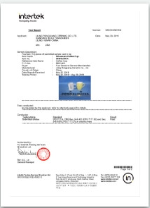 Liling Zen Ceramic Co., Ltd Certifications