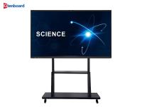 Tableau blanc interactif intelligent tout-en-un tactile de 55 pouces et 65 pouces, stylet numérique avec écran plat interactif pour l'apprentissage en ligne