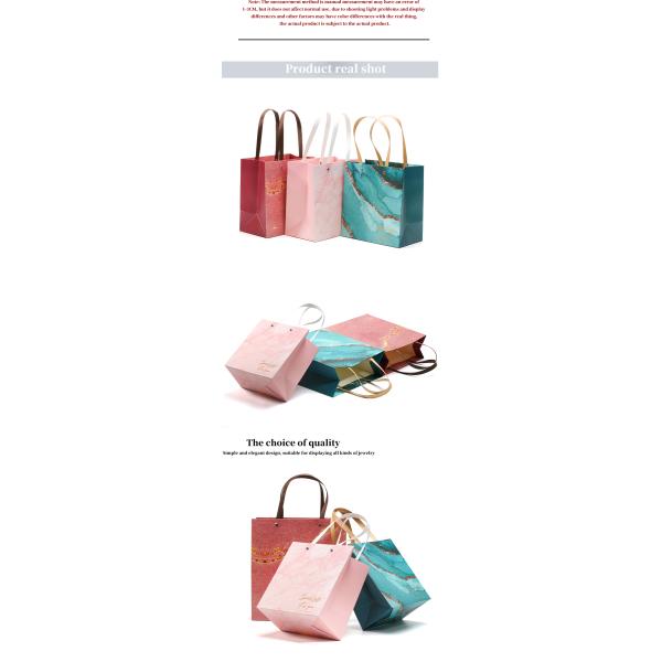 Upscale Luxurious Firm Cardboard Paper Tote Bag Luxury Packaging With Handles