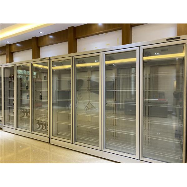 Three Glass Doors Drinks Fridge Soft Drink Beer Refrigerated Display Coolers Upright Cooler