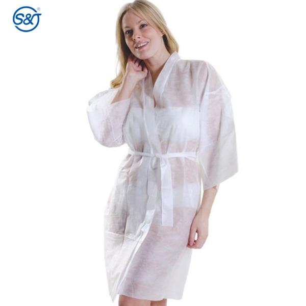 Men Women Disposable Spa Gowns Hairdressing Uniform PP Material Class II
