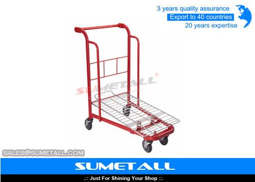 Heavy Weight Capacity Supermarket Shopping Trolley Cargo Cart For Wholesales