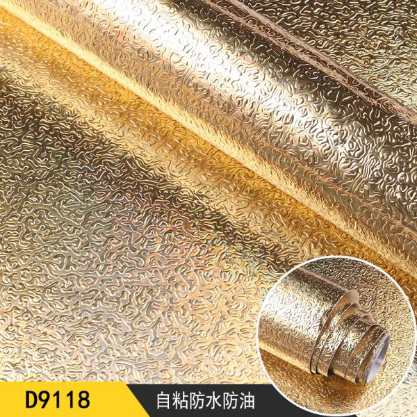 Tapis peint à l'huile de cuisine hautement brillant Autocollant PVC film de revêtement murale en vinyle avec support de colle