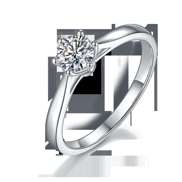 Минималистский отрезок круга белое Moissanite кольца ювелирных изделий 9K свадьбы серебряный CZ