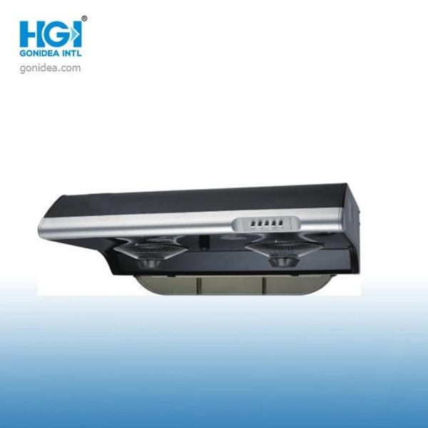 Стена черной нержавеющей стали тонкая установила клобук плитаа 90cm 60cm